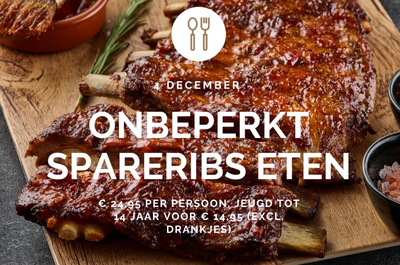 Onbeperkt spareribs eten